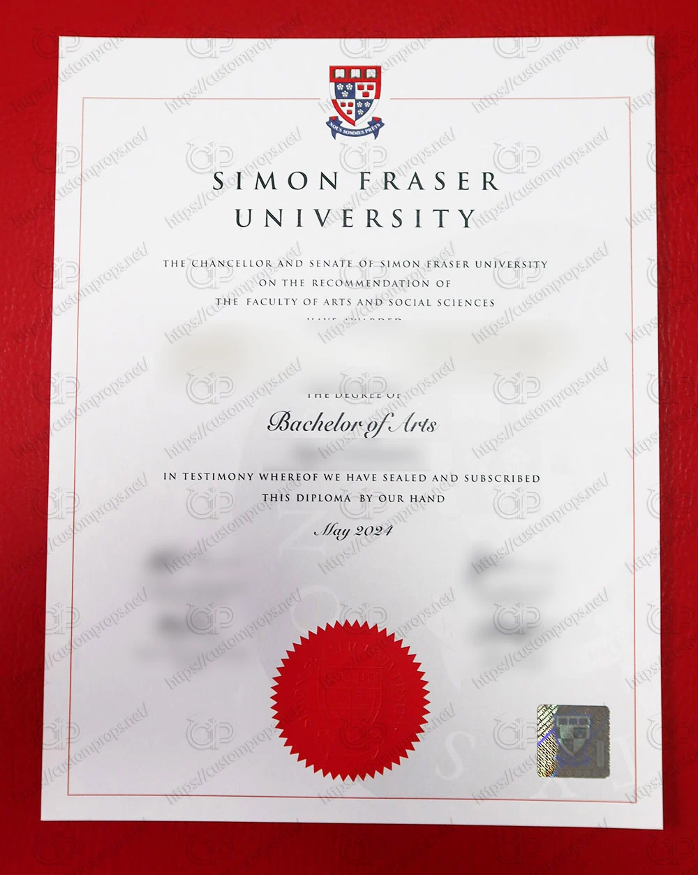 西蒙弗雷澤大學毕业证 西蒙菲莎大学毕业证