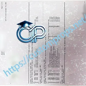 York University transcript
