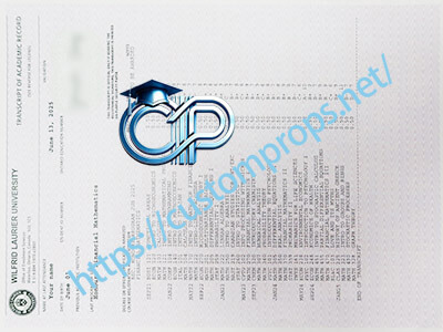 Wilfrid Laurier University transcript