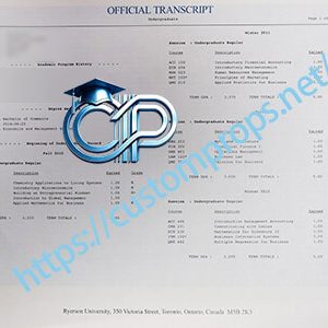 Ryerson Uni transcript