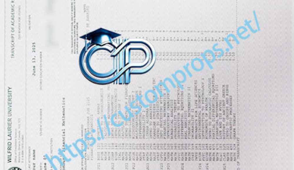Wilfrid Laurier University transcript